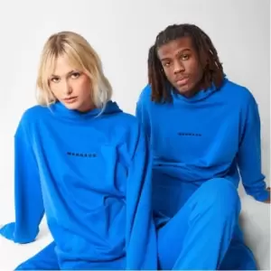 Image of Mennace Essentials Regular Fit Hoodie - Blue