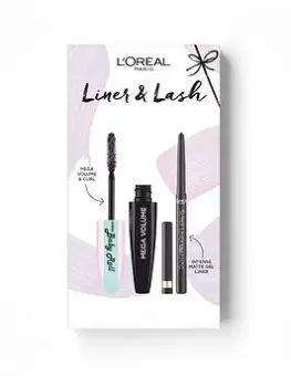 Image of LOreal Paris Liner & Lash Duo Gift Set, One Colour, Women