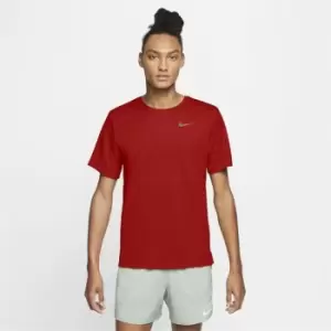 Image of Nike Run Breathe T Shirt Mens - Red