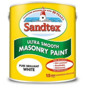 Image of Crown Paints Sandtex Microseal Smooth Masonry Paint 2.5L