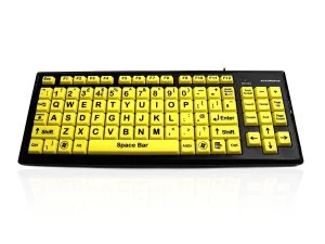 Image of Accuratus Monster2 High Visibility USB Keyboard in Upper Case