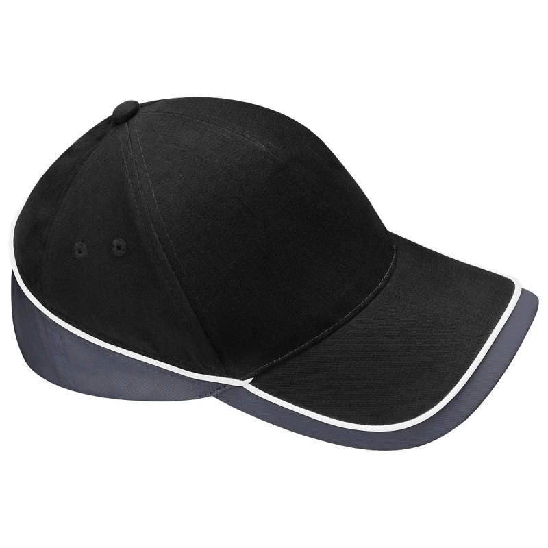 Image of Beechfield Beechfield Teamwear Competition Cap Baseball Headwear in Jet Black Jet Black One Size Unisex 5055747772906