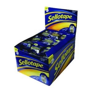 Image of Sellotape Super Clear Tape 18mmx10m Pack of 50 1443330