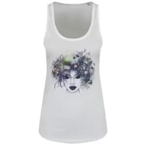 Image of Grindstore Womens/Ladies Herbaceous Beauty Vest Top (M) (White)