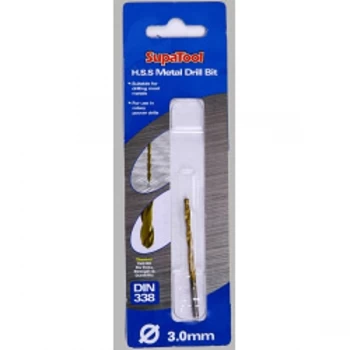 Image of SupaTool Titanium Coated HSS Drill Bits 3x61mm