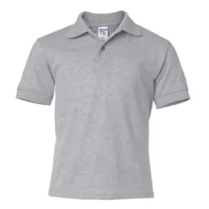 Image of Gildan DryBlend Childrens Unisex Jersey Polo Shirt (S) (Sport Grey)