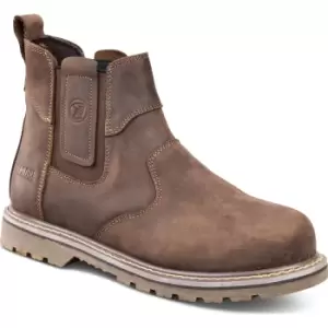 Image of Apache Crater Crazy Horse Safety Dealer Boots Brown Size 5