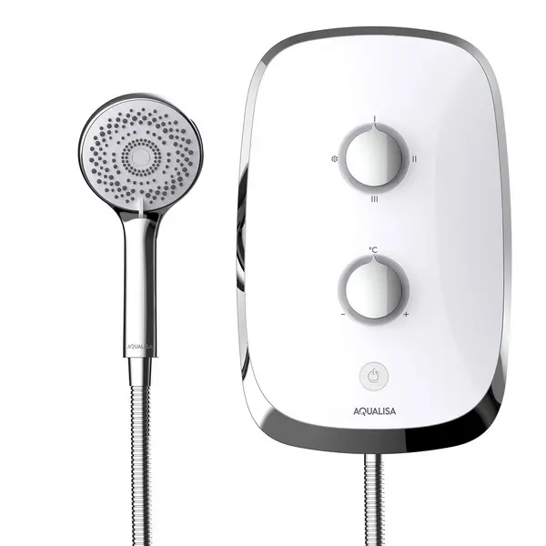 Image of Aqualisa eMOTION Electric Shower - 9.5kw - Arctic White MOWC95