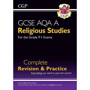 Image of Grade 9-1 GCSE Religious Studies: AQA A Complete Revision & Practice with Online Edition Paperback / softback 2018