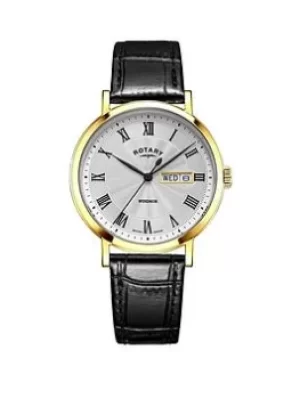 Image of Rotary Windsor Leather Mens Watch