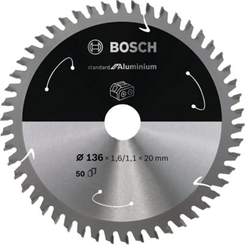 Image of Bosch Cordless Circular Saw Blade for Aluminium 2608837754 Diameter: 136mm