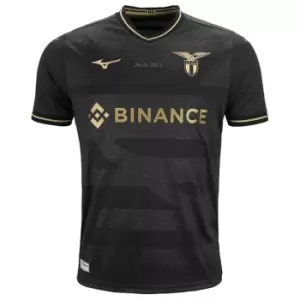 Image of Mizuno Lazio Anniversary Shirt 2023 Adults - Black