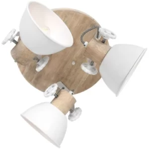 Image of Sienna Gearwood Spotlight Clusters White With Old Made Wood