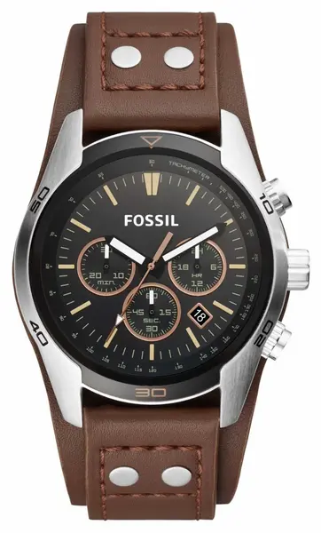 Image of Fossil CH2891 Mens Coachman Black Chronograph Dial Watch