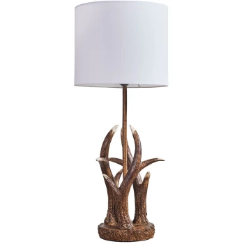 Image of Caribou 59cm Table Lamp - White - No Bulb