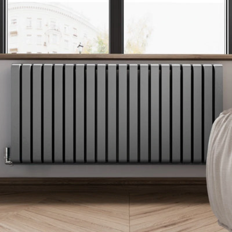 Image of Terma Warp Room Salt N Pepper Hydronic Horizontal Designer 4931Btu Radiator, (W)1305mm X (H)630mm