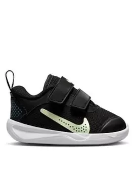Image of Nike Omni Infants Unisex Trainers, Black/Yellow, Size 7.5