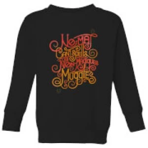 Image of Fantastic Beasts No-Maj Kids Sweatshirt - Black - 3-4 Years
