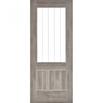 Image of LPD Mexicano Fully Finished Light Grey Glazed Internal Door - 1981mm x 838mm (78 inch x 33 inch)