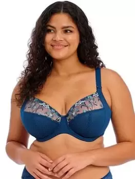 Image of Elomi Charley Underwired Plunge Bra - Blue Size 42E, Women