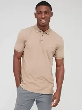 Image of HUGO Dereso_c Polo Shirt - Light Brown , Brown Size M Men