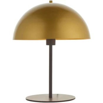Image of Merano Nuoro Table Lamp Soft Gold & Dark Bronze Effect Paint