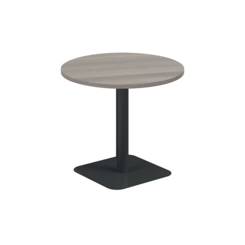 Image of Jemini Origin Round Coffee Table 800x725mm Grey Oak/Black KF800202