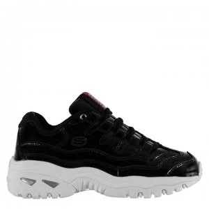 Image of Skechers Lifestyle Energy Thrill Trainers - Black Patent