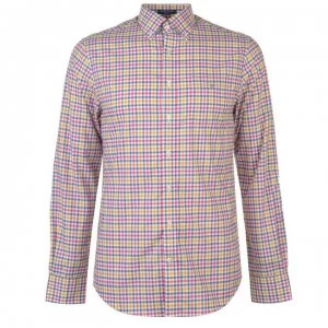 Image of Gant Long Sleeved Multi-Coloured Shirt Mens - Blue 448