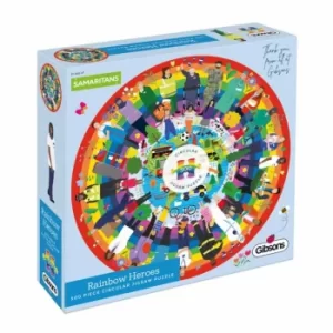 Image of Gibsons Rainbow Heroes 500 Piece Circular Jigsaw Puzzle
