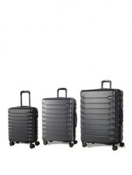 Image of Rock Luggage Synergy 3Pcs Set 8 Wheel Navy Suitcases