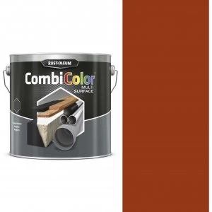 Image of Rust Oleum CombiColor Multi Surface Paint Bright Red 750ml