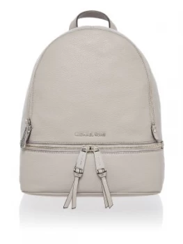 Image of Michael Kors Rhea zip medium backpack Light Grey