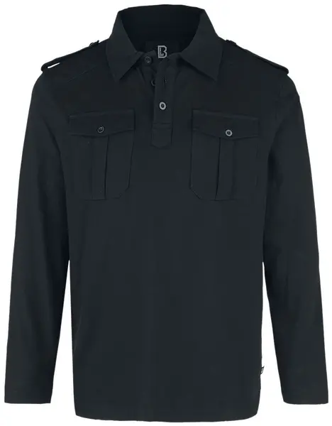 Image of Brandit Willis Polo Shirt, black, Size L