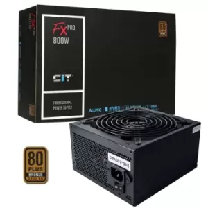 Image of CiT FX Pro 800W Power Supply Non Modular 80 Plus Bronze PSU Black - PSUCIT800FXPRO