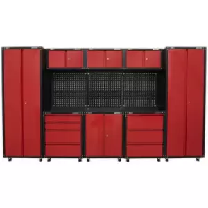 Image of Premium 3.3m Modular Garage Storage System - Heavy Duty - Workshop Cabinets