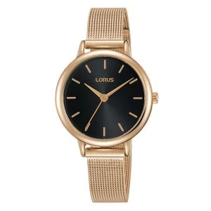 Image of Lorus RG242NX8 Ladies Rose Gold Dress Mesh Bracelet Watch