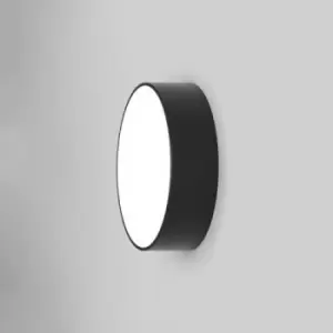 Image of Kea LED Outdoor Large Flush Light Textured Black IP65