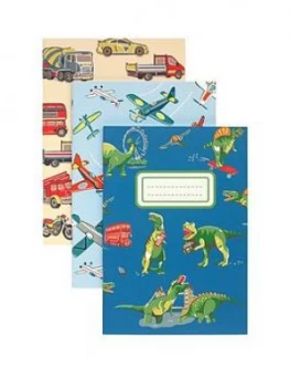 Image of Cath Kidston Dino In London 3 Pack Notebooks and Pencils