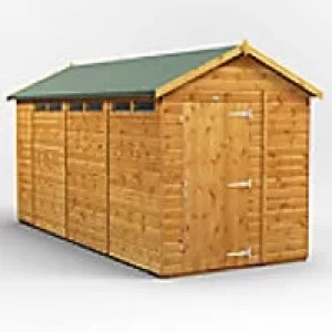 Image of Power Garden Shed 146PASS Golden Brown 14x6