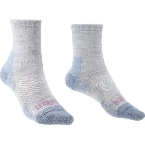Image of Bridgedale HIKE Lightweight Merino Performance Ankle Original Womens - Medium Grey / Smoky Blue