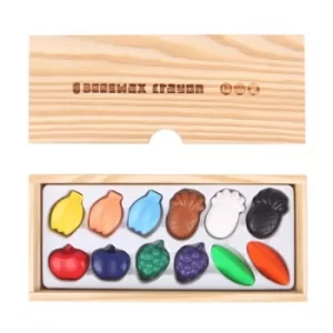 Image of Beeswax Crayon Colourful Fruits 12 Colours