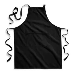Image of Westford Mill Unisex Adult Crafting Full Apron (One Size) (Black)