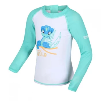 Image of Regatta Valo Rash Swimming Suit - TropicalMint