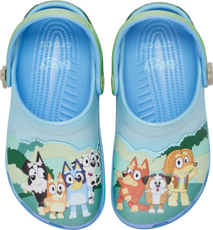 Image of Crocs Kids Toddler Bluey Best Buddies Classic Clogs Multi C10