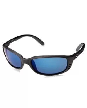 Image of Costa Del Mar Brine Blue Mirror 580P Wrap Sunglasses BR 11 OBMP BR 11 OBMP