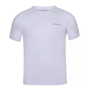 Image of Babolat Play Crew Neck T Shirt Juniors - White