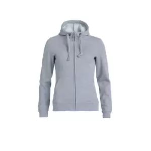 Image of Clique Womens/Ladies Plain Full Zip Hoodie (XS) (Grey Melange)
