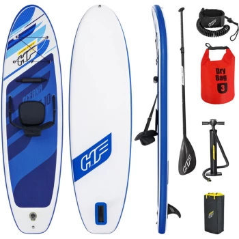 Image of Bestway - SUP Stand Up Paddle Board 130kg 305x84x12cm Kayak Inflatable Surfboard iSUP with Paddle Seat and Leash