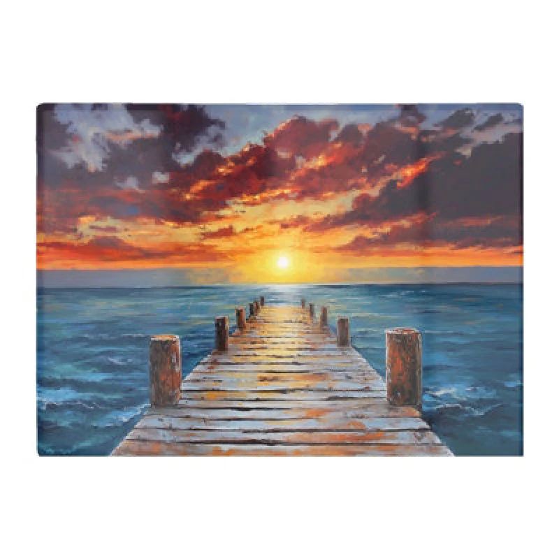Image of Warren Reed Designer Sunset Over A Carribean Sea Chopping Board
